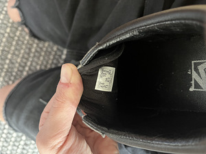 Vans Old Skool Black/White – кожаная версия (4 фото из 4)