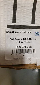 Müüa VW Passat sedaan B8 (al. 2014- ) originaal katuseraamid (4 foto / 4)