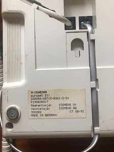 Retro Telefon SIEMENS Euroset 211 (4 foto / 4)