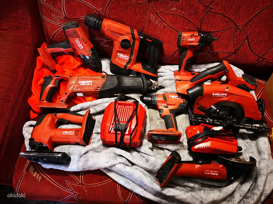 Hilti Tikksaag, puurvasar, löökmutrikeeraja, tiigersaag jne