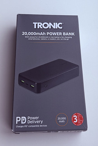 TRONIC Powerbank 20 000 mAh , Black / White (1 foto / 10)
