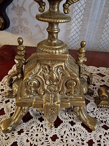 Часы каминные подсвечники (4 фото из 5)