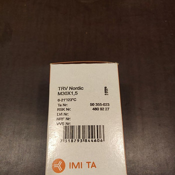 Radiaatori termostaat IMI TA TRV Nordic