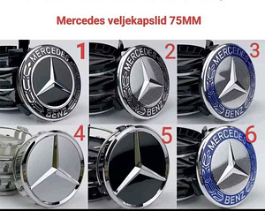 Mercedes Benz колпачки на диски 75мм в наличии 6 вариантов (1 фото из 7)