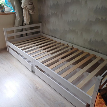 Детская кровать с ящиками, каркас 90 x 200 см