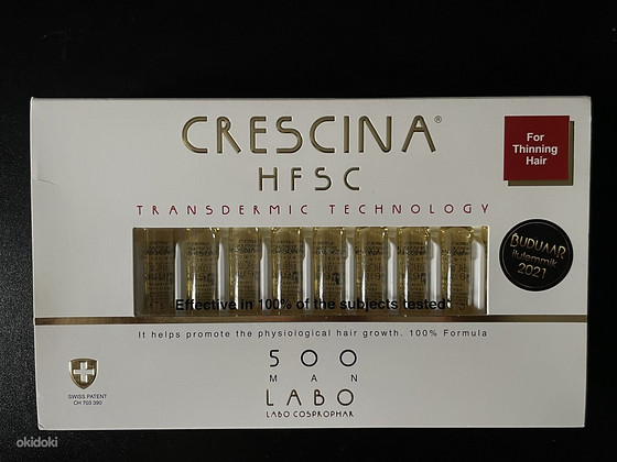 Восстанавливающие ампулы для роста волос CRESCINA transdermi