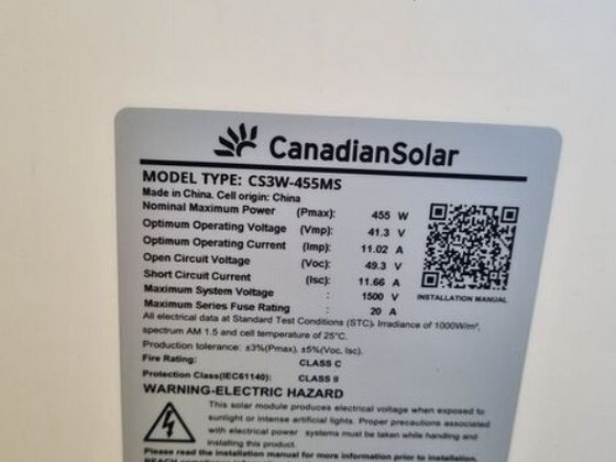 MÜÜA KVALITEETSED PÄIKESEPANEELID – CANADIAN SOLAR