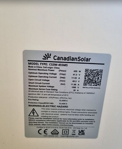 ПРОДАЮТСЯ КАЧЕСТВЕННЫЕ СОЛНЕЧНЫЕ ПАНЕЛИ – CANADIAN SOLAR (1 фото из 2)