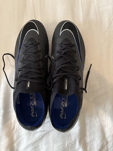 Nike Zoom Mercurial Vapor 15 ELITE! FG черно синие бутсы (3 фото из 9)