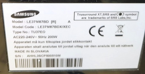 Televiisor Samsung 37 (3 foto / 3)