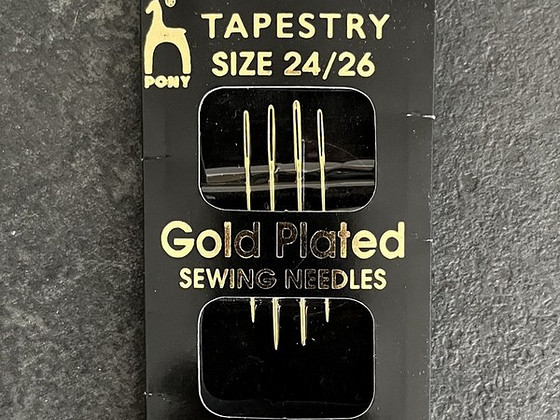 Иглы Tapestry GOLD № 24-26, 4 шт, Pony