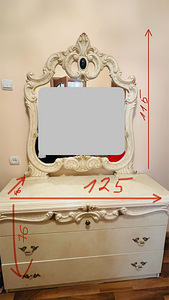 Kuumut peegliga Barocco Ivory (Itaalia) (2 foto / 2)