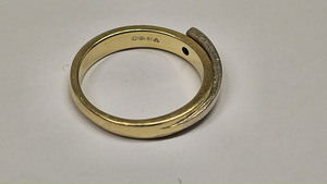 Kuld sõrmus teemandiga 585 proov (№L1300) (3 foto / 5)