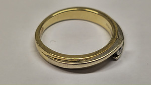 Kuld sõrmus teemandiga 585 proov (№L1300) (4 foto / 5)