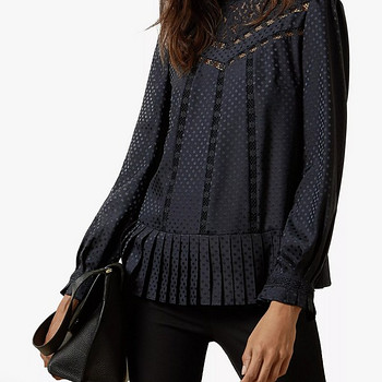 Ted Baker Shilli Animal Mesh Lace Swing Top