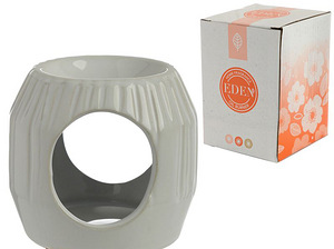 Valge keraamiline õlilamp + Edeni lõhnaõli, 10 ml (1 foto / 2)