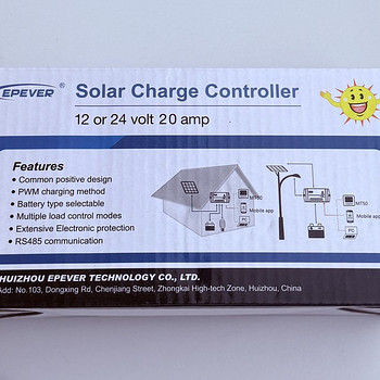 Epever Solar Charge Controller 12 / 24 V , 20 A
