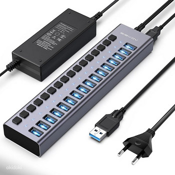 Acasis 16 Ports USB 3.1 Hub with Individual On/Off Switches