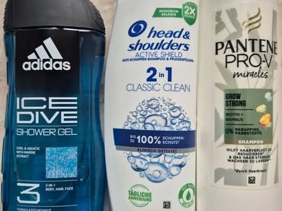 Гель для душа Adidas/шампунь Head & Shoulders/шампунь Pantene Pro-V
