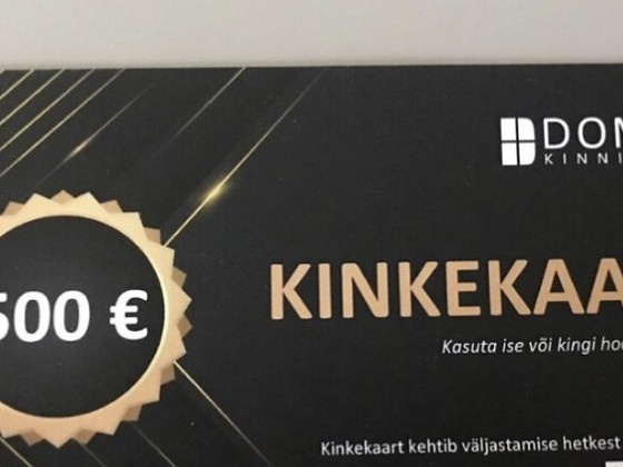 Подарочная карта Domus kinnisvara на 500€
