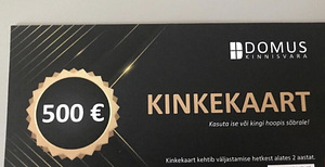Domus kinnisvara kinkekaart 500€ (1 foto / 1)