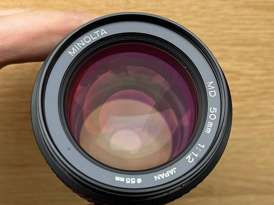 Minolta MD III 50mm f/1.2, manuaalne objektiiv
