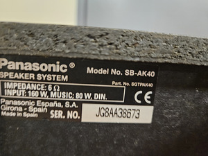 Panasonic SA CH74 ja SB-AK40 HiFi keskus (6 фото из 6)