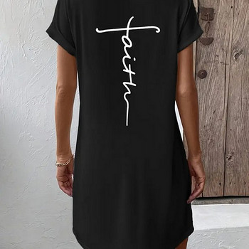 Faith kirjaga mönus kleit, suurus XL -XXL, Uus