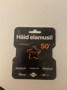Kinkekaart Apollo 50€ (1 foto / 1)