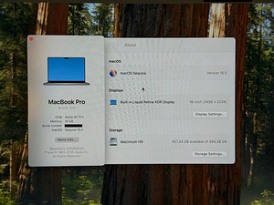 Apple MacBook Pro 16” Apple M1 Pro 16GB RAM 512GB (2 foto / 5)