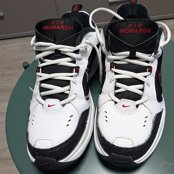 Nike Air Monarch IV White Black Red