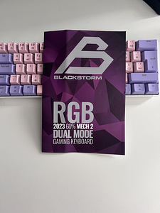 Blackstorm RGB Mech 2 Dual Mode 60 % - розово‑фиолетова (2 фото из 5)