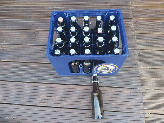 20 x 0,5 l keraamilise korgiga pudelit + kast