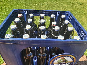 20 x 0,5 l keraamilise korgiga pudelit + kast (6 foto / 6)