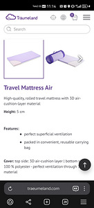 Träumeland Travel Mattress Air/ матрас для путешествия (1 фото из 4)