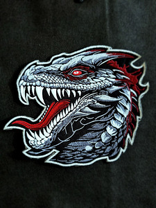 Chrome Dragon Iron-on emblem (2 foto / 3)