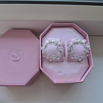 Swarovski MATRIX HOOP EARRINGS PEAR CUT kõrvarõngad