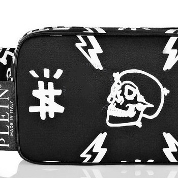 Philipp Plein Nylon Fenny Pack Iconic Plein Black / White