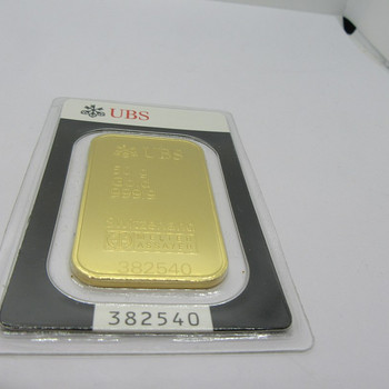 999,9 prooviga UBS kuldplaat 50-grammi