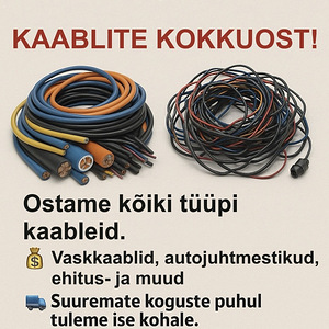 Kaablid, ehituskaabel ja autojuhtmed ostame,vask,roostevaba, (1 foto / 2)