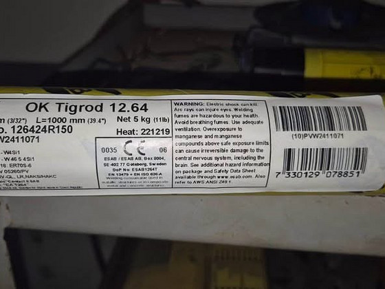 Ok Tigroad 12.64 3.2 \ 2.4mm 1000mm 5kg