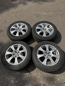 18" диски BMW X5 5x120 + шипованные шины 255/55/18 (7 фото из 7)