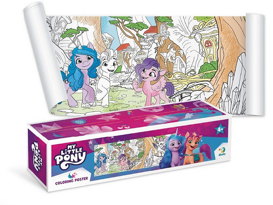 Раскраски в рулоне "My little pony" и "Pow Patrol"
