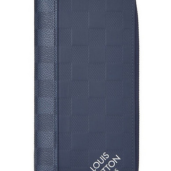 Louis Vuitton Navy Damier Infini Zippy Vertical Wallet