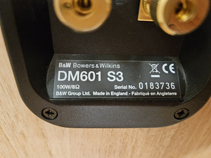 B&W DM601 S3 Bowers And Wilkins 2-полосная акустическая система (4 фото из 4)