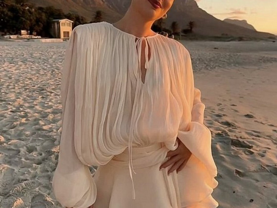 Платье жемчужное Miss Rosier из Pinterest 2025