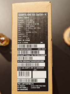 Ноутбук Gigabyte AI 9 HX 370 AERO X16 16" QHD IPS 165 2TB (5 фото из 8)
