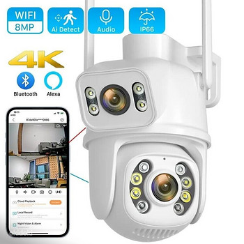 КАМЕРА НАБЛЮДЕНИЯ 10MP 4K PTZ Wifi Камера+64GB карта