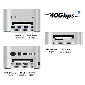 Acasis 40Gbps Mac mini M4 Dock & Dual-Bay SSD Enclosure (2 фото из 8)