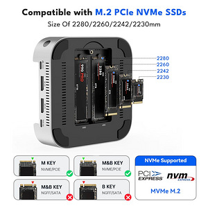 Acasis 40Gbps Mac mini M4 Dock & Dual-Bay SSD Enclosure (4 фото из 8)